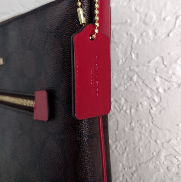 Coach Women's Mini Rowan File Top Zip Crossbody Bag in Signature Canvas C1554 - Picture 3 of 15